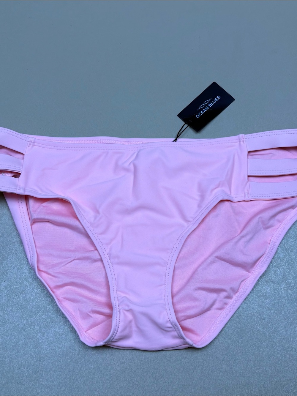 Ocean Blues Pink Bikini Bottoms Medium Strappy Side Swim NWT